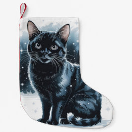 Black Cat Weihnachten Weihnachten Weihnachten Stru Kleiner Weihnachtsstrumpf