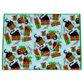 Black Cat Weihnachtsgeschenke Große Geschenktüte (Vorderseite)