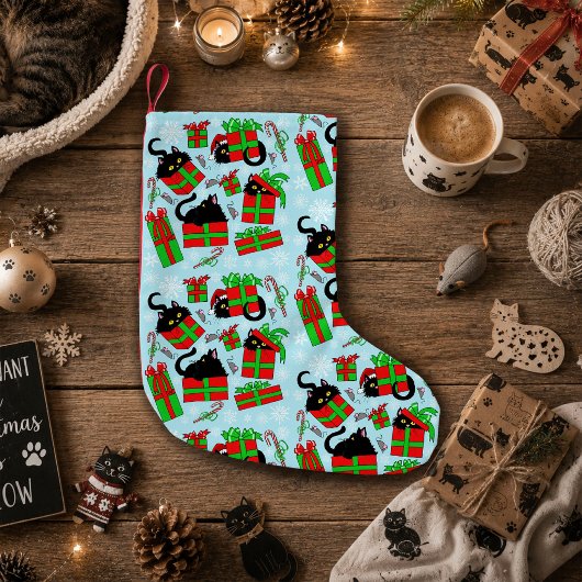 Black Cat Weihnachtsgeschenke Kleiner Weihnachtsstrumpf