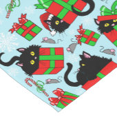 Black Cat Weihnachtsgeschenke Kurzer Tischläufer (Ecke)