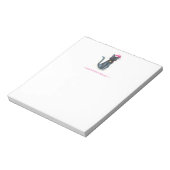 Black Cat Weihnachtssammler Notizblock (Rotiert)