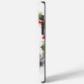 Black Cat Weihnachtsschreath Festivals Kitten Case-Mate iPhone Hülle (Rückseite / Links)