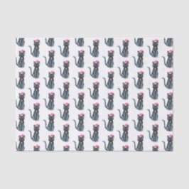 Black Cat Weihnachtszettel Seidenpapier