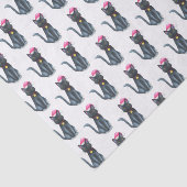 Black Cat Weihnachtszettel Seidenpapier (Ausschnitt)