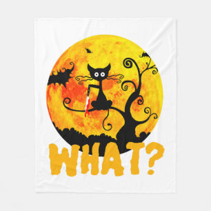 Black Cat What Black Cat - Fleecedecke