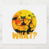 Black Cat What Black Cat - Schaumweinetikett (Einzelnes Label)