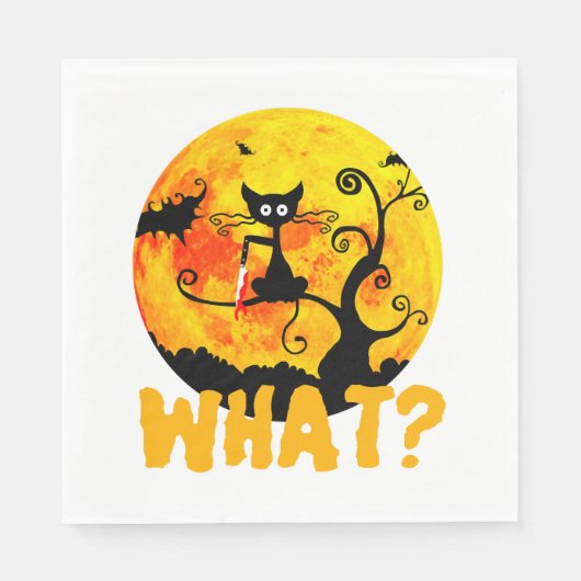 Black Cat What Black Cat - Serviette (Vorderseite)