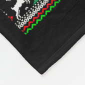 Black Cat What Pushing Tree Over Ugly Christmas Sw Fleecedecke (Ecke)