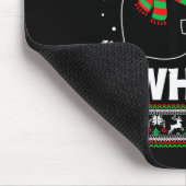 Black Cat What Pushing Tree Over Ugly Christmas Sw Mousepad (Ecke)