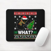 Black Cat What Pushing Tree Over Ugly Christmas Sw Mousepad (Mit Mouse)