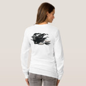 Black Cat Wicked Witween Halloween T-Shirt (Schwarz voll)