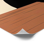 Black Cat Wine Lover  Poster (Ecke)