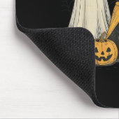 Black Cat Witch Ghost Y Halloween Pumpkin Men Kids Mousepad (Ecke)