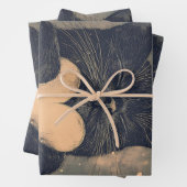 Black Cat with Golden Heart - Cat's Cosy Liebe Geschenkpapier Set (Beispiel)