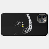 Black Cat With Skeleton Hand Halloween Spooky Case-Mate iPhone Hülle (Rückseite (Horizontal))