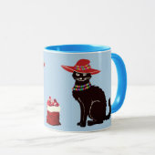 Black Cat X-mas Tasse (VorderseiteRechts)