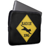Black Cat Xing Laptopschutzhülle (Vorne Rechts)