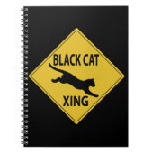 Black Cat Xing Notizblock (Vorderseite)