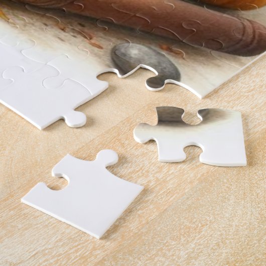 Black Cat Yellow Chrysanthemas Herbst Saison Puzzl Puzzle (Seite)