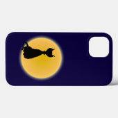 Black Cat & Yellow Moon Halloween Art Case-Mate iPhone Hülle (Rückseite (Horizontal))
