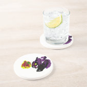 Black Cat yes Herbst Getränkeuntersetzer (Seite)