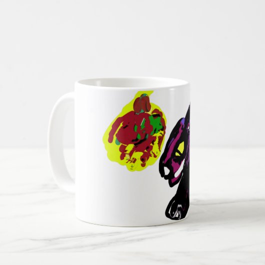Black Cat yes Herbst Kaffeetasse (Vorderseite Links)
