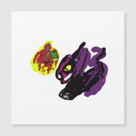 Black Cat yes Herbst Magnetkarte