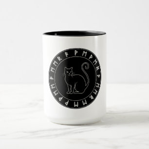 Black Cat Zauber Halloween Tasse