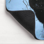 Black Cat Zitat von Groucho Marx Mousepad (Ecke)