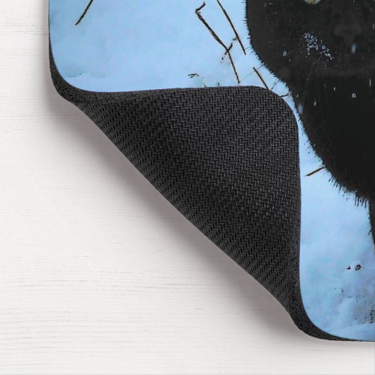 Black Cat Zitat von Groucho Marx Mousepad (Ecke)