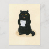 Black Cat Zuhause Sweet Zuhause Rescue Shelter Nie Postkarte (Vorderseite)
