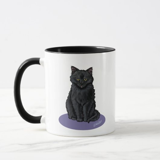 Black Cat Zwei-Tone-Kaffee-Tasse Tasse (Links)