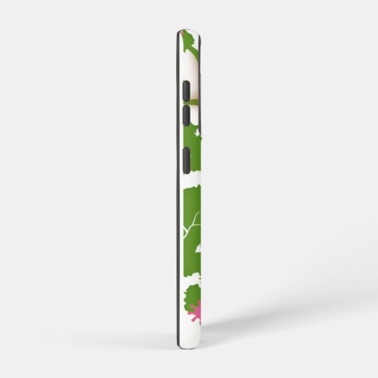 Black Cats Bonsai Tree Galaxy Case – White Samsung Galaxy Hülle (Rechte Seite)