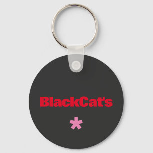Black Cat's * Button-Schlüsselanhänger Schlüsselanhänger