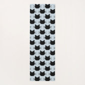 Black Cats Design Yoga Mat Yogamatte (Rückseite)