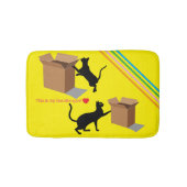 Black Cats Find a Box Bath Mat Badematte (Vorderseite)