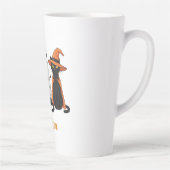 Black Cats Ghosts Halloween Milchtasse (Rechts)
