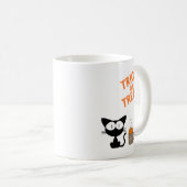 Black Cats, Hot Coffee & Halloween Vibes Kaffeetasse (VorderseiteRechts)