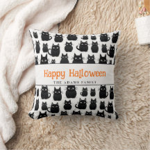 Black Cats Individuelle Name Happy Halloween