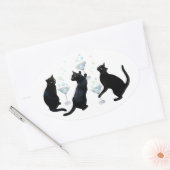 Black Cats Martinis Stickers (Umschlag)