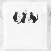 Black Cats Martinis Stickers (Tasche)