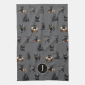 Black Cats Musterküche Küchengeschirr Handtuch (Vertikal)