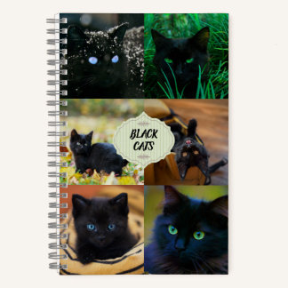 Black Cats Notebook Notizblock
