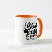 Black Cats nur Halloween-Tasse Tasse (VorderseiteRechts)