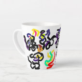 Black  Cats party Milchtasse (Linke Ecke)