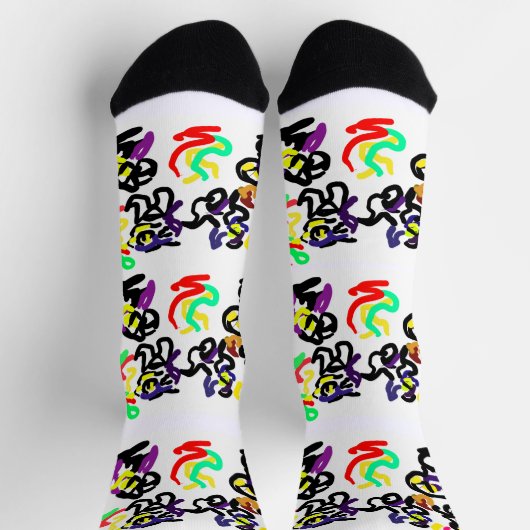 Black Cats Party Socken (Oben)