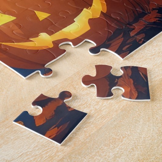 Black Cats Pumpkin Halloween Funny Puzzle (Seite)
