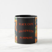 Black Cats Pumpkin Patch HALLOWEEN TASSE *Anpassen (Zentrum)