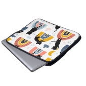 Black Cats Rainbows Fantasy Pattern Laptopschutzhülle (Vorne Knopf)