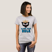 Black Cats Rule Cat Lover T-Shirt (Vorne ganz)